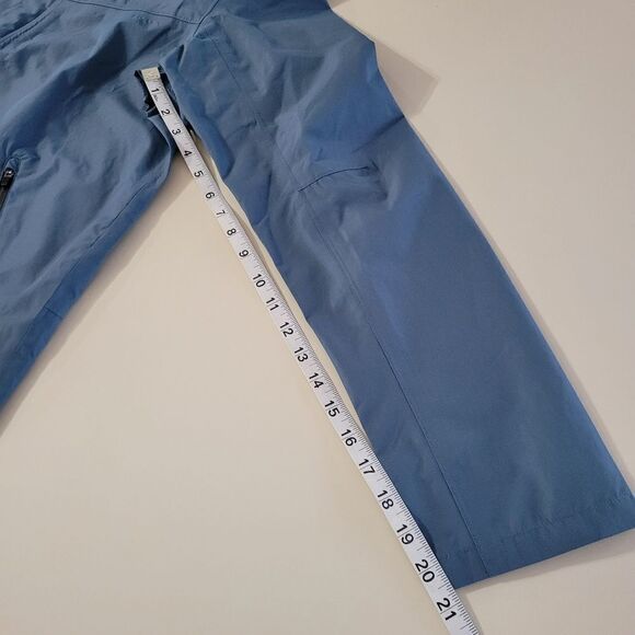 Your Turn Active Men's Blue Gray Hooded Performance Rain Jacket - Picture 6 of 15